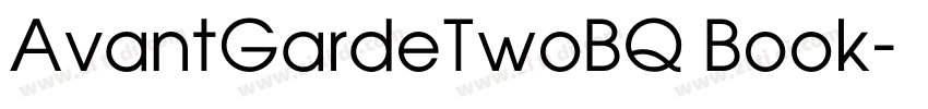 AvantGardeTwoBQ Book字体转换